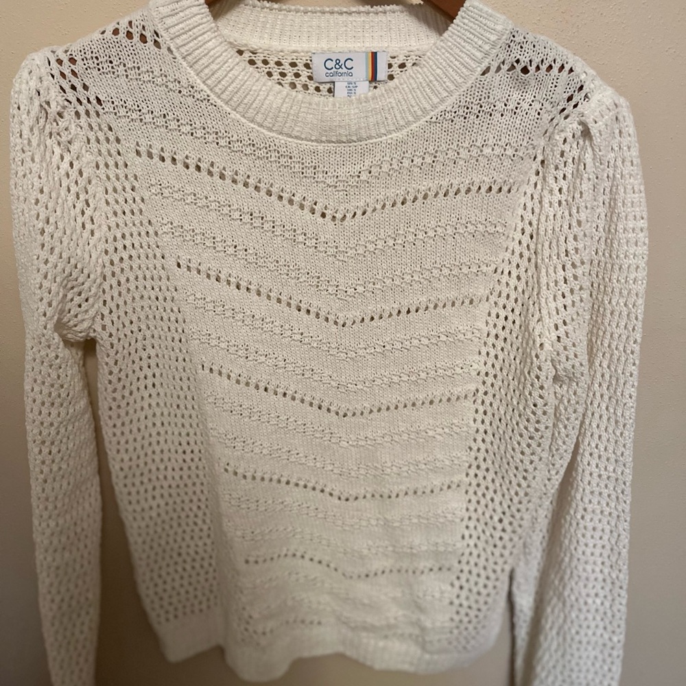 C&C California Cream Knit Sweater